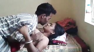 Desi bhabi on bed with husband romance