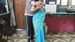 Everbest Desi Big boobs bhabhi xxx sex with house owner in front of his wife threesome sex
