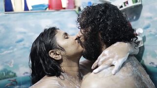 Bath with step sister and romance sex part 1,Vaishnavy and Sharun Raj bath romance with sex, Malayali couple bath romance