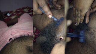 Cock hair removal by tamill akka and dirty talk hot chubby aunty