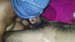 Neighbour aunty giving best blowjob and fucking her pussy