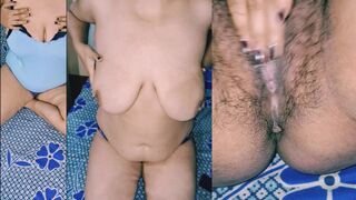 Hot Desi Indian Girl with Big Boobs and Hairy Pussy