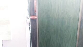 Indian hot bhabi was taking a bath when the brother-in-law did not have control and left it in the bathroom.