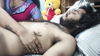 Malayali step mother hot sex with step son while step son wife not in home