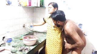 Indian girl has hard sex in kitchen Mumbai