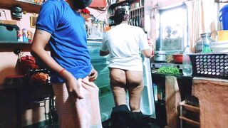 Pornstar Priya Singh was cleaning the freezer in her house when her boyfriend came and fucked her