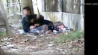 Homeless couple fuck