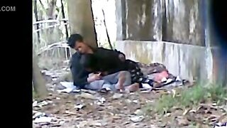 Homeless couple fuck