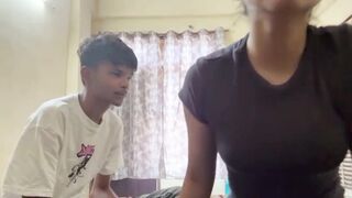 College Girl Fuck in Hostel with Boyfriend