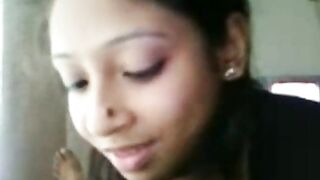 Desi gf giving a blowjob