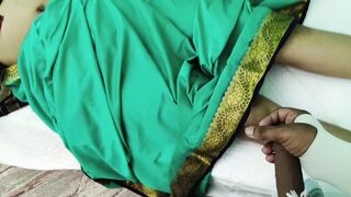 Indian Stepmom Shared Single Bed and Made Stepson Happy Full Hindi Audio